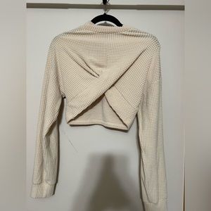 Cropped turtle neck sweater